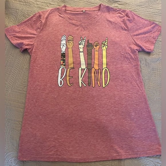 NWOT. BE KIND T-SHIRT. Size XL. P2P 20” - Picture 2 of 3